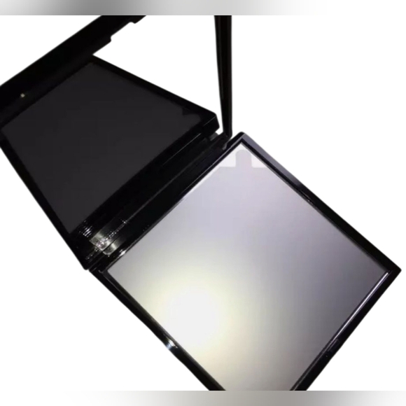 Givenchy Parfums Black and Silver Pocket  Compact Double Sided Mirror, New - Picture 3 of 7